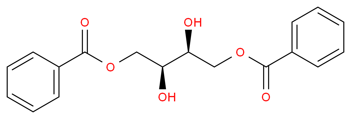 (2S,3S)-4-(benzoyloxy)-2,3-dihydroxybutyl benzoate_分子结构_CAS_929558-08-7