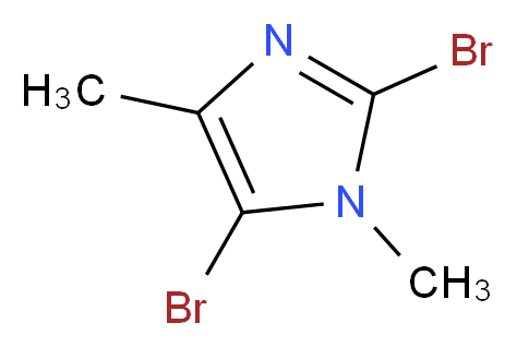 2,5-Dibromo-1,4-dimethyl-1H-imidazole_分子结构_CAS_850429-58-2)