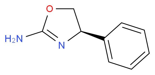 (4R)-4-phenyl-4,5-dihydro-1,3-oxazol-2-amine_分子结构_CAS_165035-66-5