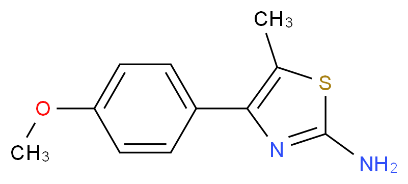 4-(4-methoxyphenyl)-5-methyl-1,3-thiazol-2-amine_分子结构_CAS_)