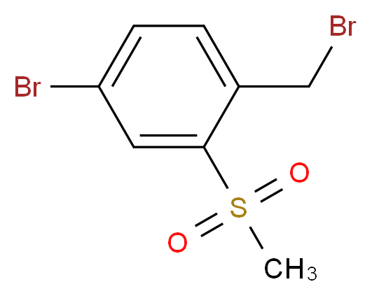 4-Bromo-1-(bromomethyl)-2-(methylsulfonyl)-benzene_分子结构_CAS_254887-18-8)