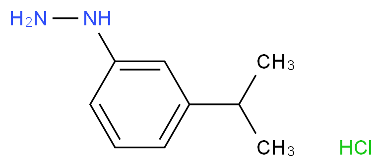 3-Isopropylphenylhydrazine hydrochloride_分子结构_CAS_)