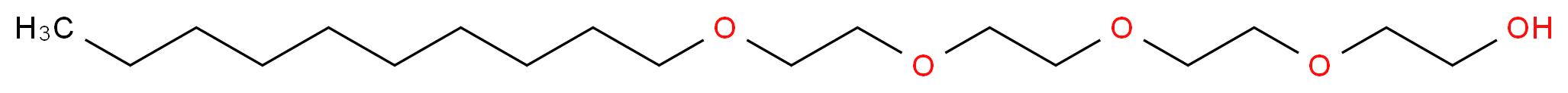 Tetraethyleneglycol monodecyl ether 1 mM solution_分子结构_CAS_5703-94-6)