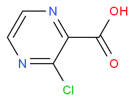 3-Chloropyrazine-2-carboxylic acid_分子结构_CAS_27398-39-6)
