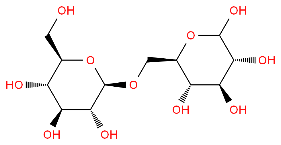 β-Gentiobiose_分子结构_CAS_554-91-6)