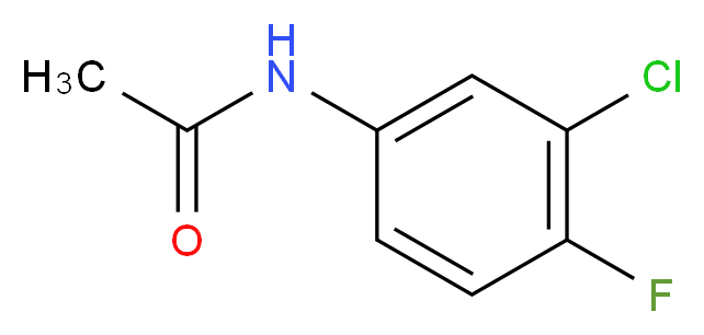 3'-Chloro-4'-fluoroacetanilide 98%_分子结构_CAS_877-90-7)