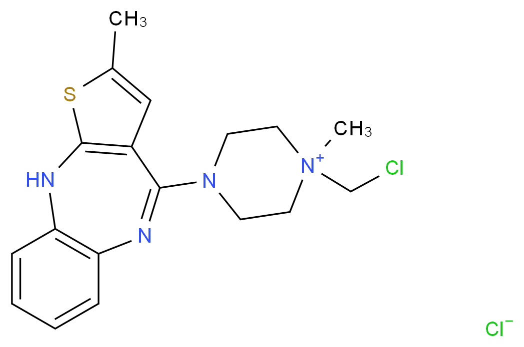 N-Chloromethyl Olanzapine Chloride_分子结构_CAS_719300-59-1)