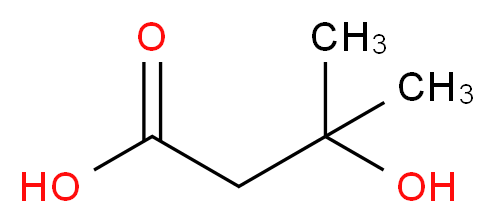 3-hydroxy-3-methylbutanoic acid_分子结构_CAS_135236-72-5