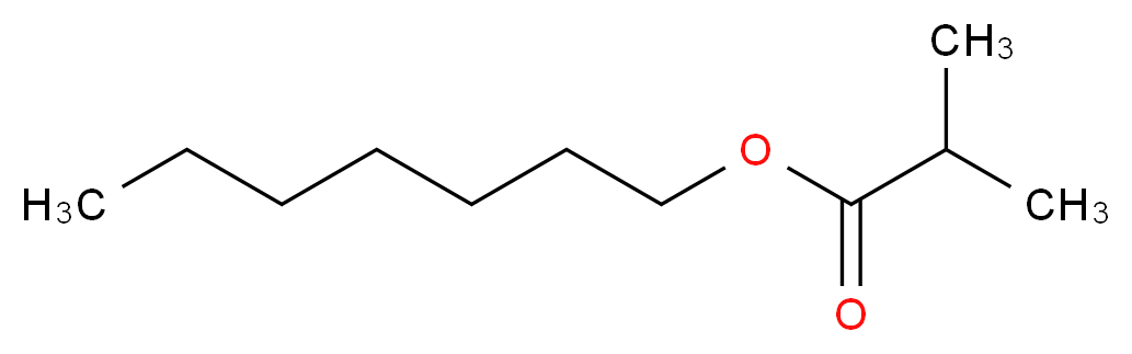 heptyl 2-methylpropanoate_分子结构_CAS_2349-13-5