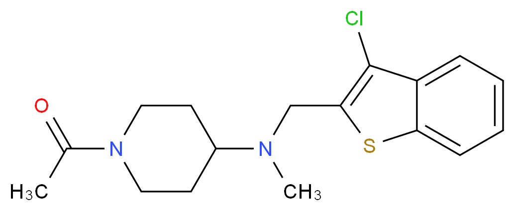 1-acetyl-N-[(3-chloro-1-benzothien-2-yl)methyl]-N-methylpiperidin-4-amine_分子结构_CAS_)
