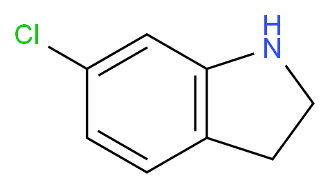 6-chloro-2,3-dihydro-1H-indole_分子结构_CAS_52537-00-5