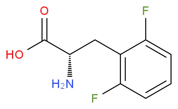 (2S)-2-amino-3-(2,6-difluorophenyl)propanoic acid_分子结构_CAS_33787-05-2