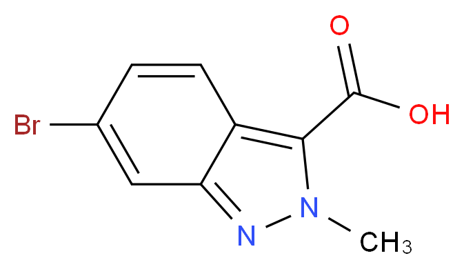 6-bromo-2-methyl-2H-indazole-3-carboxylic acid_分子结构_CAS_1021859-33-5