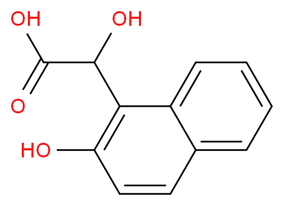 2-Hydroxy-2-(2-hydroxynaphth-1-yl)acetic acid_分子结构_CAS_)