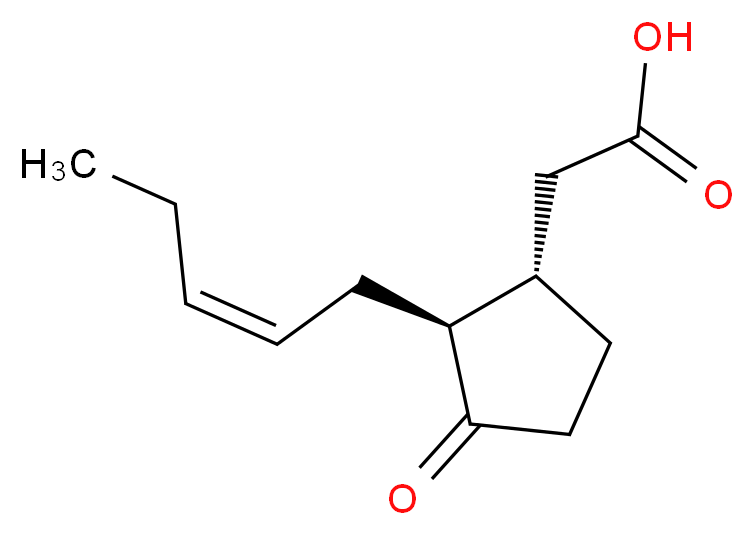 trans-Jasmonic Acid_分子结构_CAS_77026-92-7)