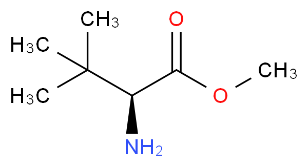 Methyl (2S)-2-amino-3,3-dimethylbutanoate_分子结构_CAS_63038-26-6)
