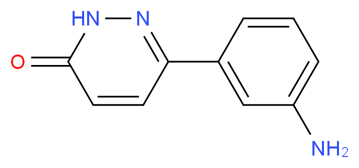 6-(3-aminophenyl)-2,3-dihydropyridazin-3-one_分子结构_CAS_24912-36-5