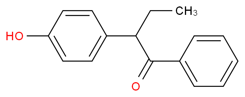 2-(4-hydroxyphenyl)-1-phenylbutan-1-one_分子结构_CAS_82413-28-3
