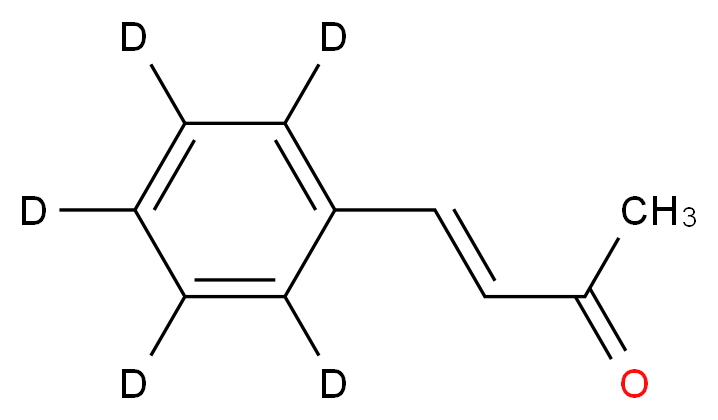 (3E)-4-(<sup>2</sup>H<sub>5</sub>)phenylbut-3-en-2-one_分子结构_CAS_56187-93-0