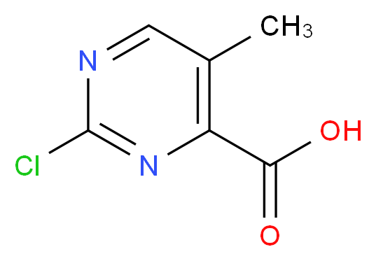 2-Chloro-5-methylpyrimidine-4-carboxylic acid_分子结构_CAS_933746-10-2)