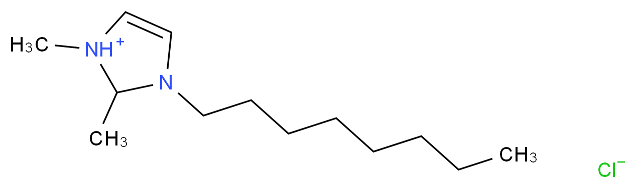 1,2-dimethyl-3-octyl-2,3-dihydro-1H-imidazol-1-ium chloride_分子结构_CAS_1007398-58-4