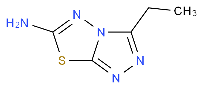 3-Ethyl[1,2,4]triazolo[3,4-b][1,3,4]thiadiazol-6-amine_分子结构_CAS_)