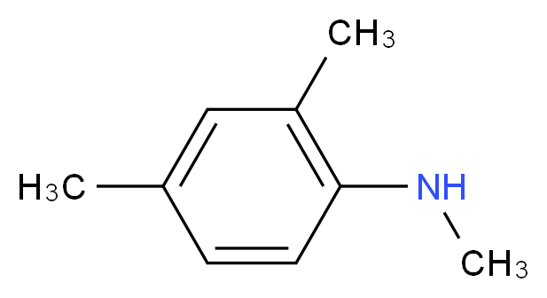 N,2,4-Trimethylaniline_分子结构_CAS_13021-13-1)