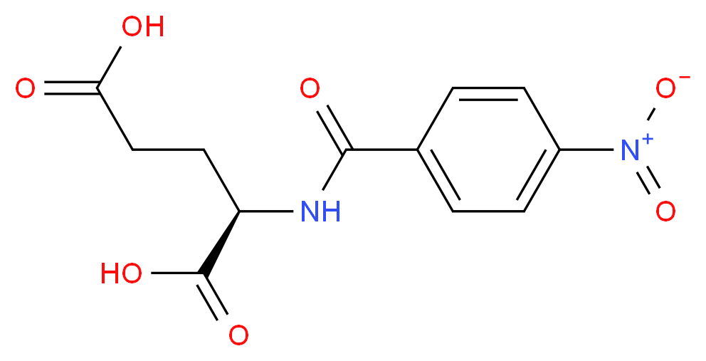 (2R)-2-[(4-nitrophenyl)formamido]pentanedioic acid_分子结构_CAS_85646-44-2
