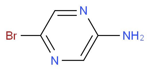 5-bromopyrazin-2-amine_分子结构_CAS_59489-71-3