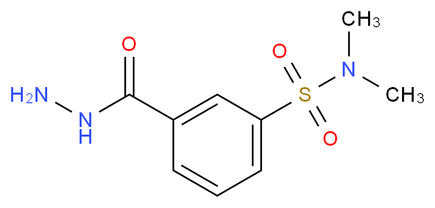 3-Hydrazinocarbonyl-N,N-dimethyl-benzenesulfonamide_分子结构_CAS_96134-79-1)