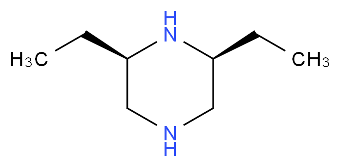 (2R,6S)-2,6-DIETHYL-PIPERAZINE_分子结构_CAS_1240618-27-2)