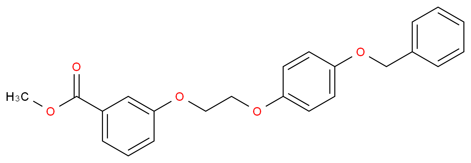 Methyl 3-{2-[4-(benzyloxy)phenoxy]-ethoxy}benzenecarboxylate_分子结构_CAS_)
