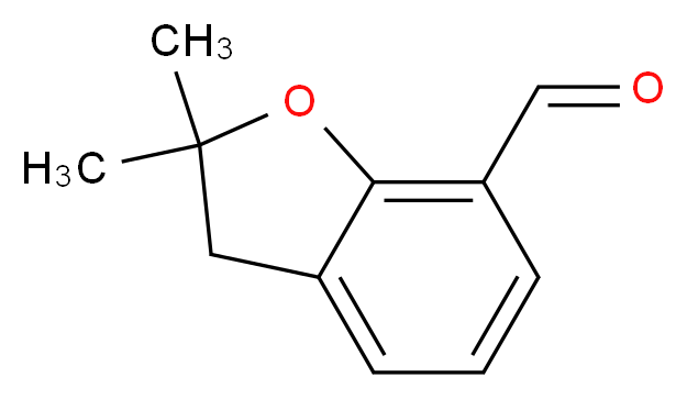 2,2-dimethyl-2,3-dihydro-1-benzofuran-7-carbaldehyde_分子结构_CAS_38002-88-9