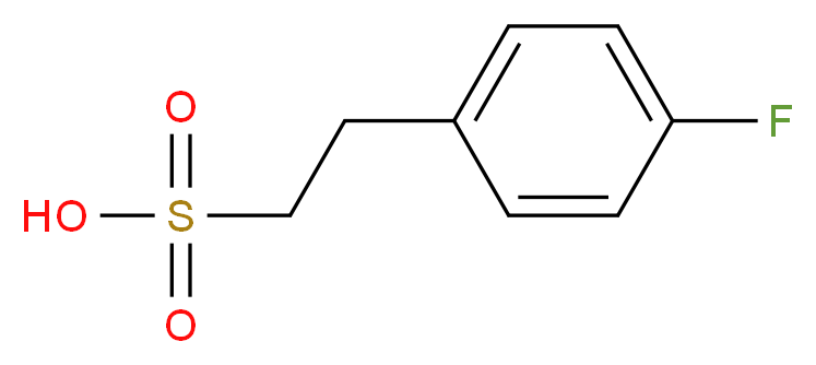 2-(4-Fluorophenyl)ethanesulfonic acid_分子结构_CAS_771468-53-2)