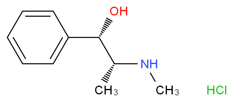 麻黄碱 盐酸盐_分子结构_CAS_134-71-4)