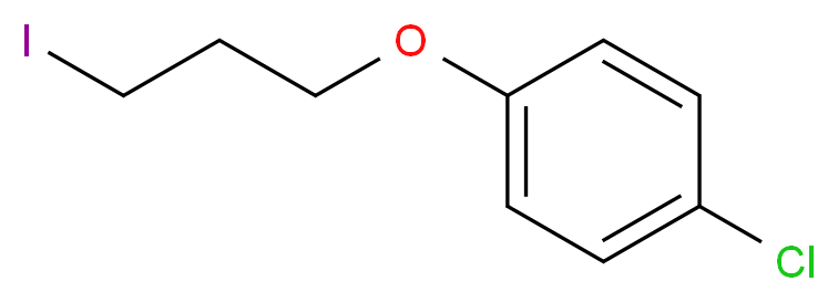 1-chloro-4-(3-iodopropoxy)benzene_分子结构_CAS_119795-57-2)