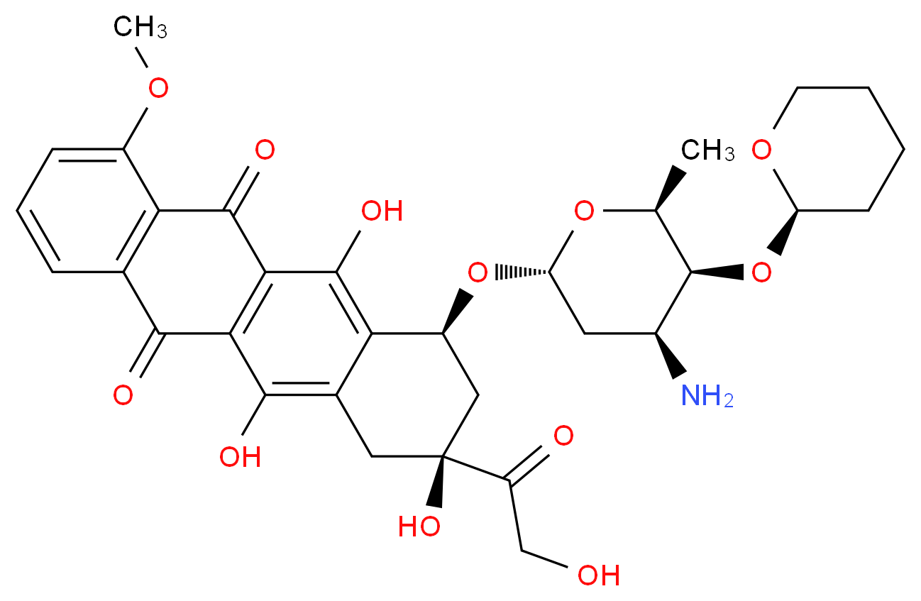 Pirarubicin_分子结构_CAS_72496-41-4)
