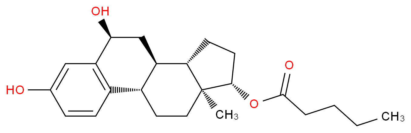 (1S,8S,10R,11S,14S,15S)-5,8-dihydroxy-15-methyltetracyclo[8.7.0.0<sup>2</sup>,<sup>7</sup>.0<sup>1</sup><sup>1</sup>,<sup>1</sup><sup>5</sup>]heptadeca-2(7),3,5-trien-14-yl pentanoate_分子结构_CAS_1313382-26-1