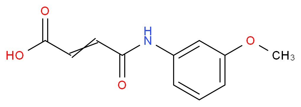 4-(3-methoxyanilino)-4-oxobut-2-enoic acid_分子结构_CAS_306935-71-7)