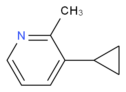 3-cyclopropyl-2-methylpyridine_分子结构_CAS_1346533-28-5