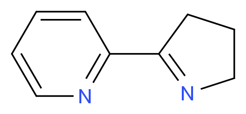 2-(3,4-dihydro-2H-pyrrol-5-yl)pyridine_分子结构_CAS_4593-27-5