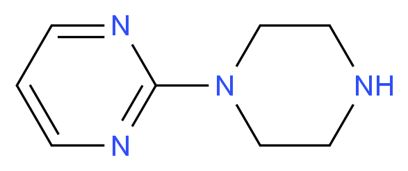 2-(piperazin-1-yl)pyrimidine_分子结构_CAS_20980-22-7