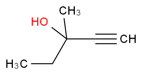 3-methylpent-1-yn-3-ol_分子结构_CAS_77-75-8