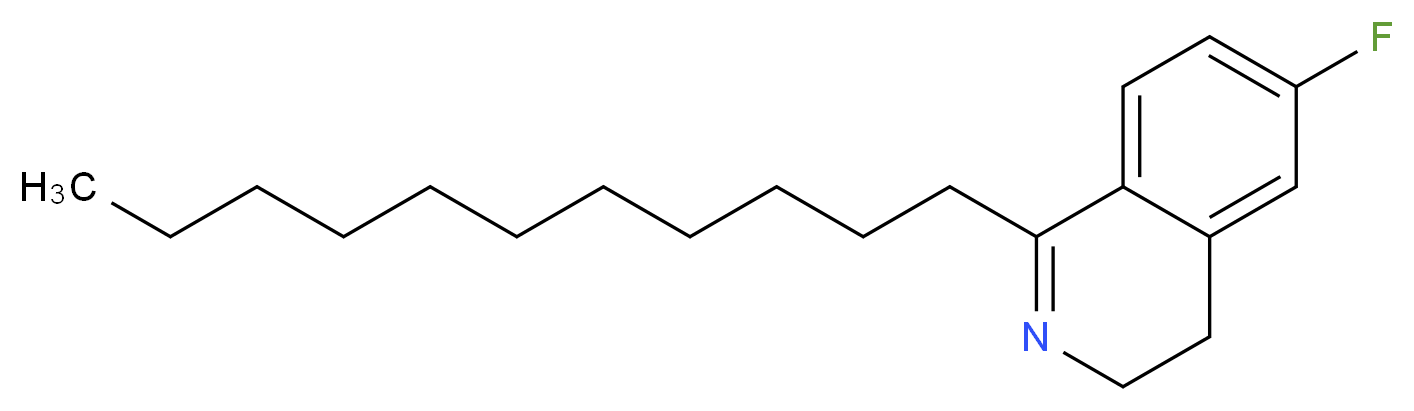 6-fluoro-1-undecyl-3,4-dihydroisoquinoline_分子结构_CAS_914381-28-5