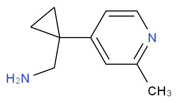 (1-(2-methylpyridin-4-yl)cyclopropyl)methanamine_分子结构_CAS_1060806-23-6)