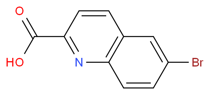 6-bromoquinoline-2-carboxylic acid_分子结构_CAS_65148-10-9