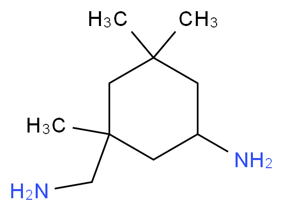 5-氨基-1,3,3-三甲基环己甲胺，顺式和反式的混合物_分子结构_CAS_2855-13-2)