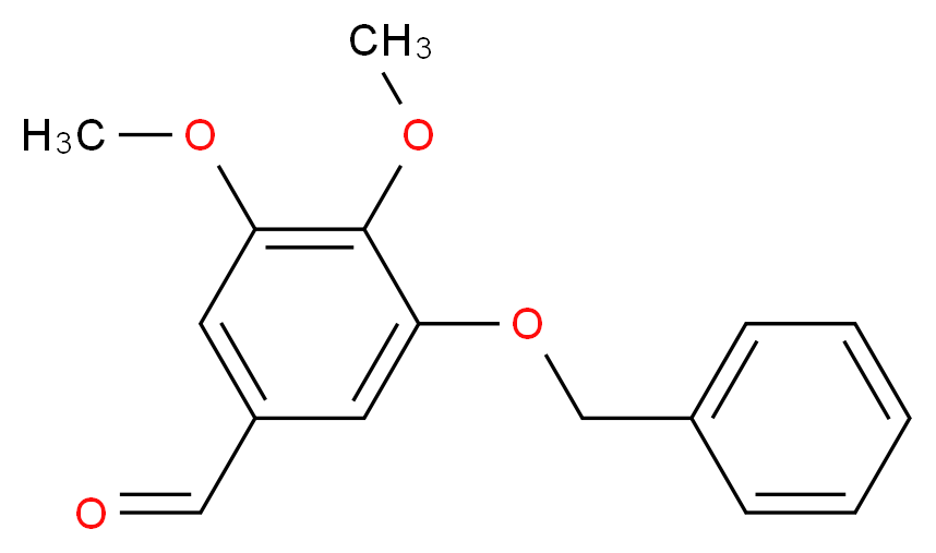 3-(benzyloxy)-4,5-dimethoxybenzaldehyde_分子结构_CAS_57230-04-3