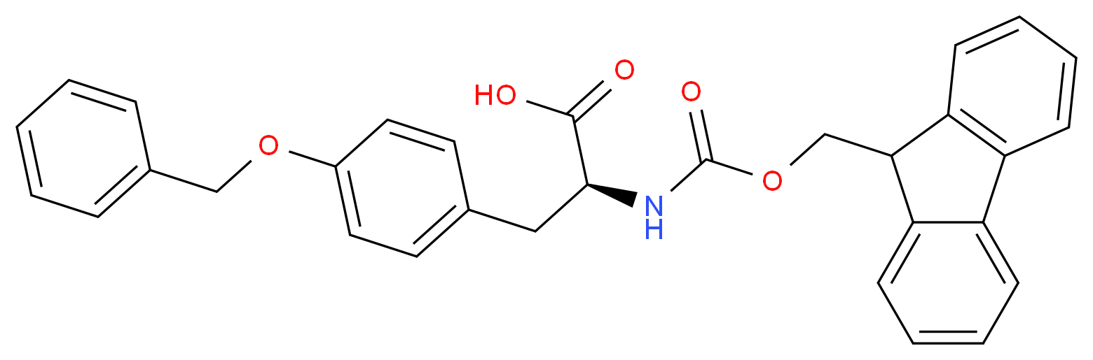 Fmoc-Tyr(Bzl)-OH_分子结构_CAS_71989-40-7)