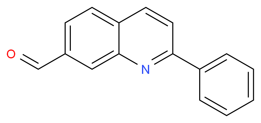 2-phenylquinoline-7-carbaldehyde_分子结构_CAS_867162-43-4